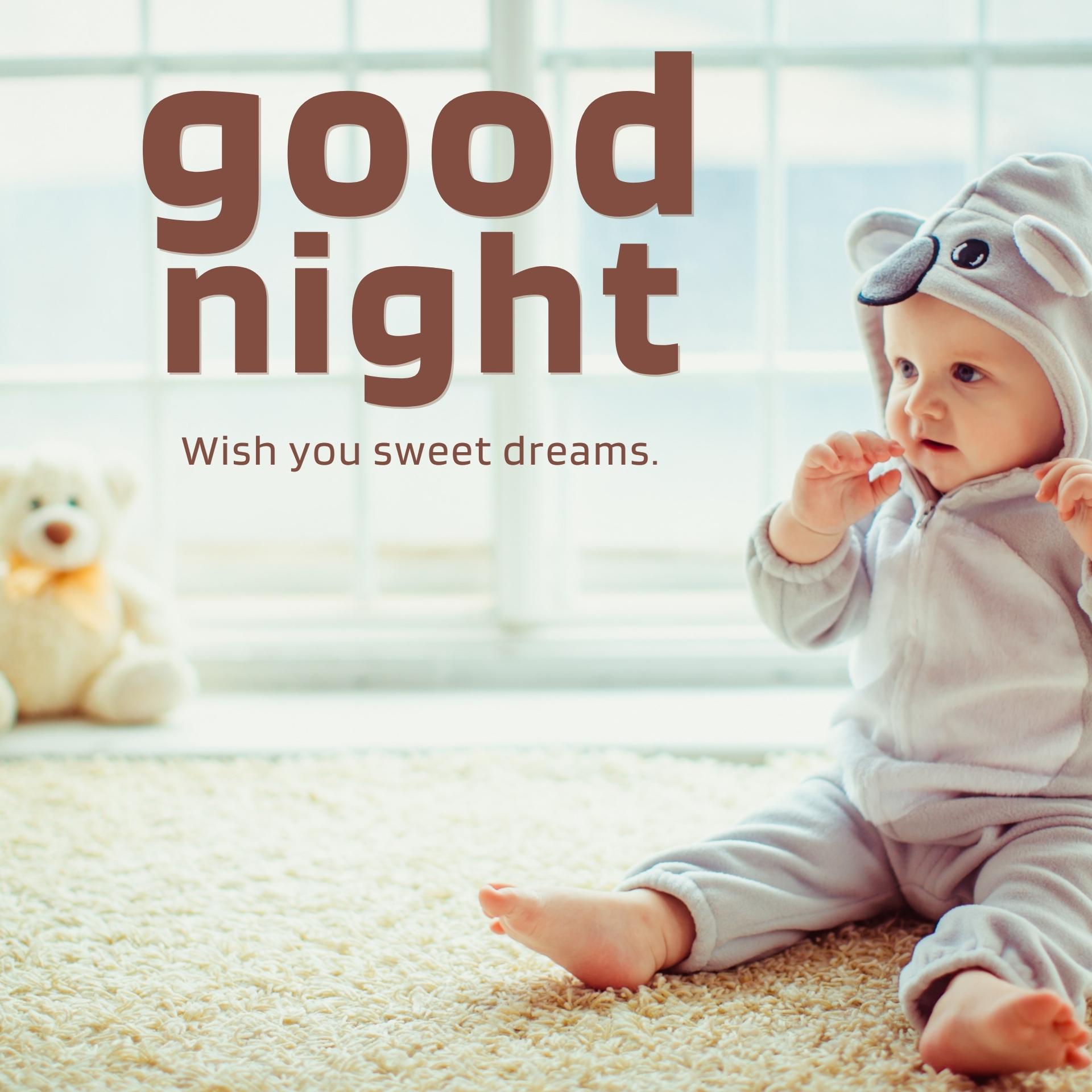 Cute Baby Saying Good Night HD Images